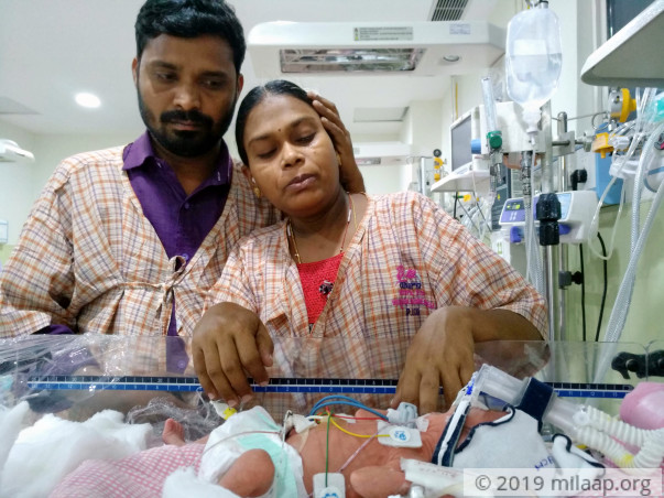 Help this premature baby who is struggling to breathe in the ICU