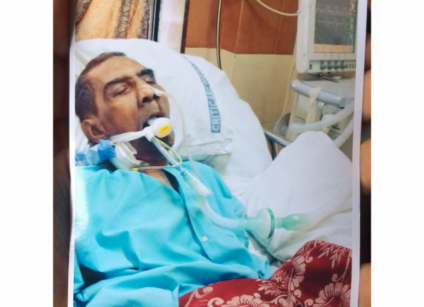 Help H. Pandya To Fight Against Last Stage of Breathing Trouble