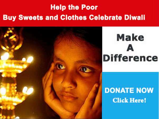 Help the underprivileged to Celebrate Diwali