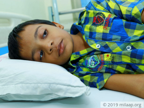 10-year-old's blood disorder can paralyse and kill him without help