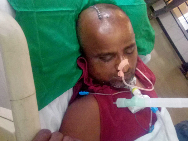 Help 38 Year Old Auto Driver Anil To Fight Against Brain Hemorrhage