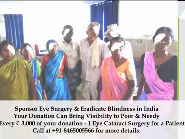 Donate (Rs. 3,000) for Social Cause: Eye Surgery & Dialysis