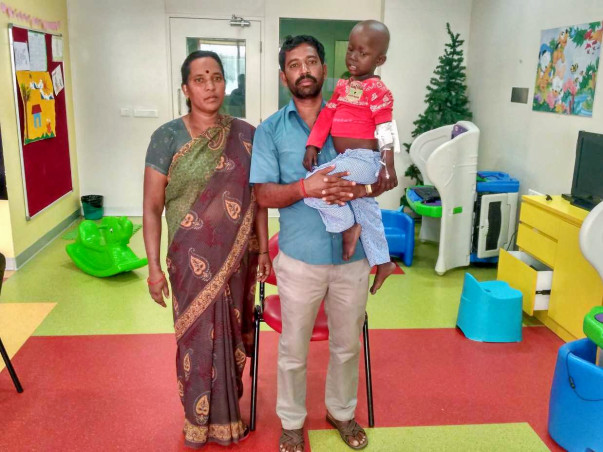 Help 3-year-old Kabil fight a rare form of cancer through chemotherapy