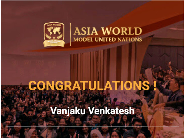 Help me to participate in Asia World Model United Nations - 2019