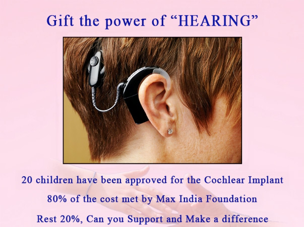 I am fundraising to GIFT THE POWER OF HEARING