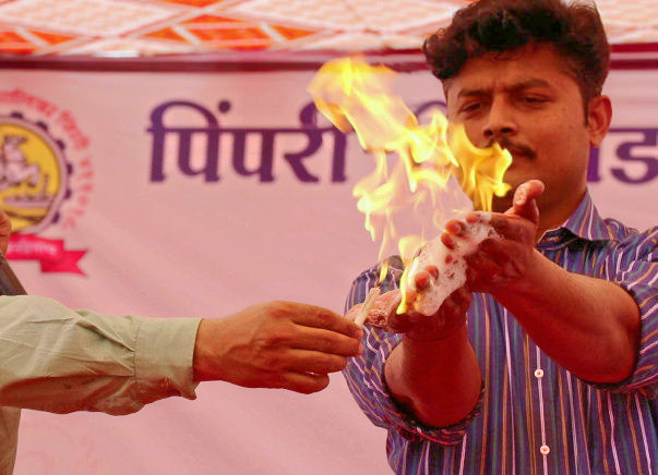 We Take Fire On Our Hands To Make Children Smile!