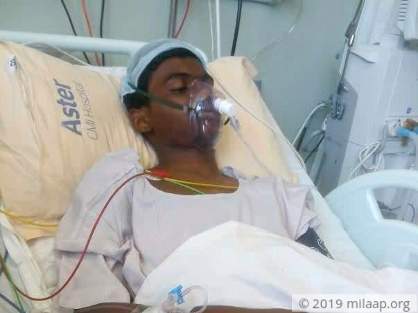 14-year-old Sujay is suffering in pain due to Pneumonia