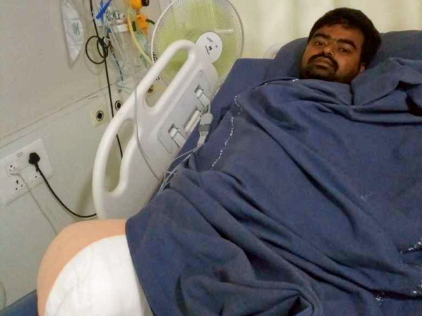 Help my friend Undavalli Nagendra Babu fight Road traffic accident