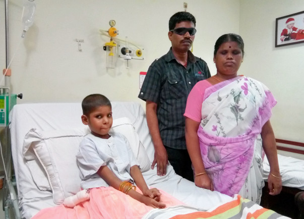 They Are Begging Outside A Temple To Save Their Daughter From Cancer