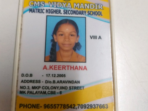 Fund Keerthana's Education