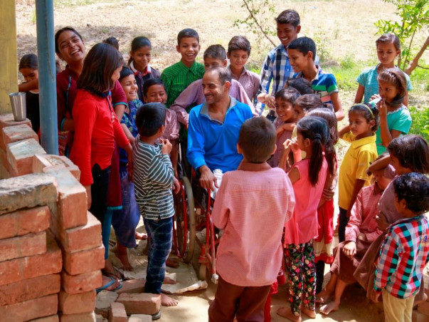 Help Physically Challenged Gopal Continue To Educate Village Children!