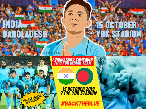 Tifo for INDIA vs BANGLADESH Match