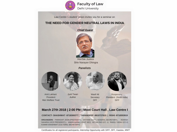 Help To Start A Dialogue On Gender Neutral Laws