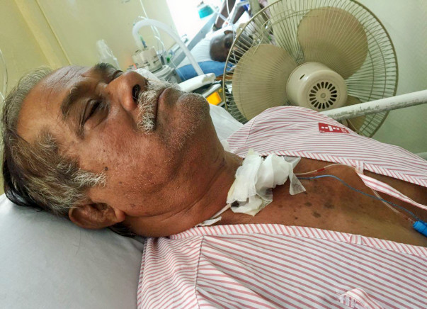 Narendra Nath Has Cancer In His Voice Box And Cannot Breathe