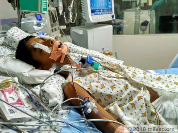 10-year-old Navadeep is on ventilator support and needs our help