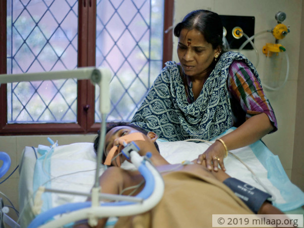 Help 17-year-old Sanjay who is completely paralyzed and in the ICU