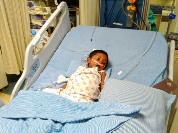 Baby Akhil is in a critical condition in the ICU and needs our help