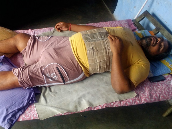 Support Roop Singh For D3-D4 Back Bone Fracture Operation
