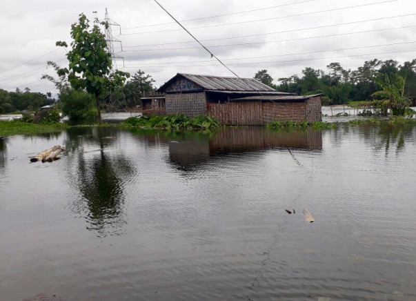 Help In A Medical And Flood Relief Camp For Flood Victims Of Rupkuria