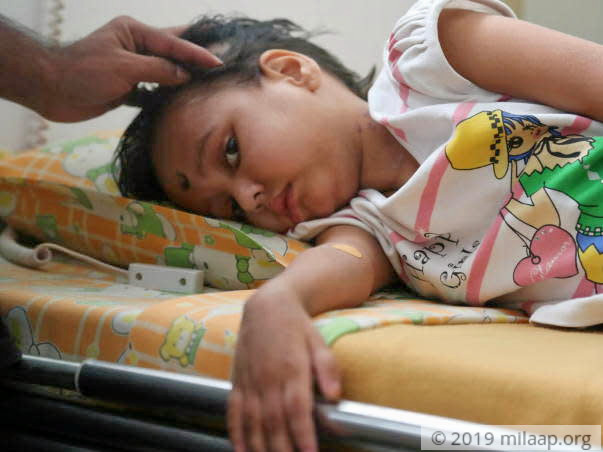 6-year-old Angel is close to beating cancer but needs more treatment
