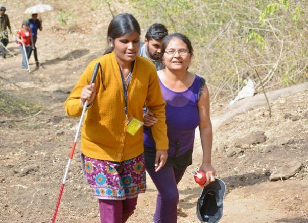 Help Me Take Visually Impaired for a trek