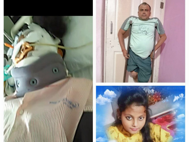 My daughter is struggling with Road traffic accident with polytrauma, help her