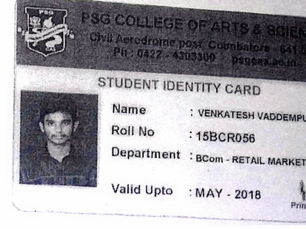 Help Venkatesh Veddempudi