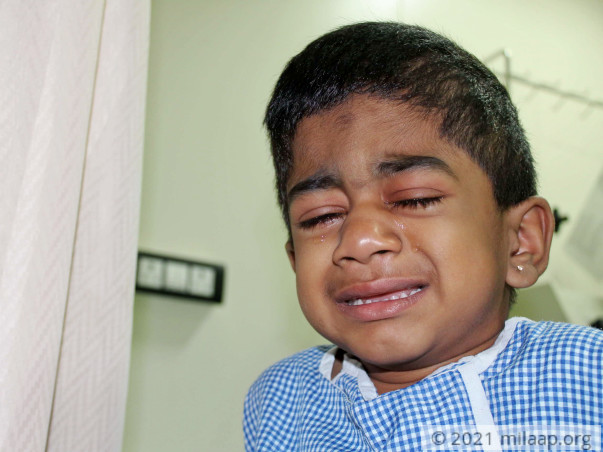 3-year-old Keerthan will die without a bone marrow transplant