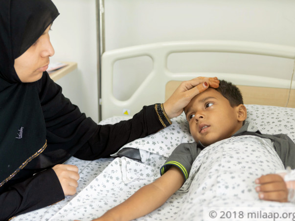Zohaib is critical after drinking acid and needs urgent treatment