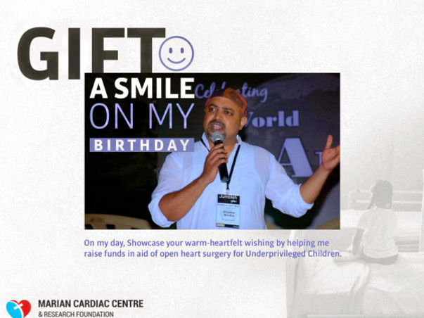 Gift A Smile On My B'day By Helping Me Raise Funds For This Cause