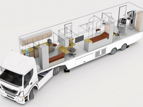 Mobile Mammogram Unit to combat breast cancer in a 30,000 sq. km area