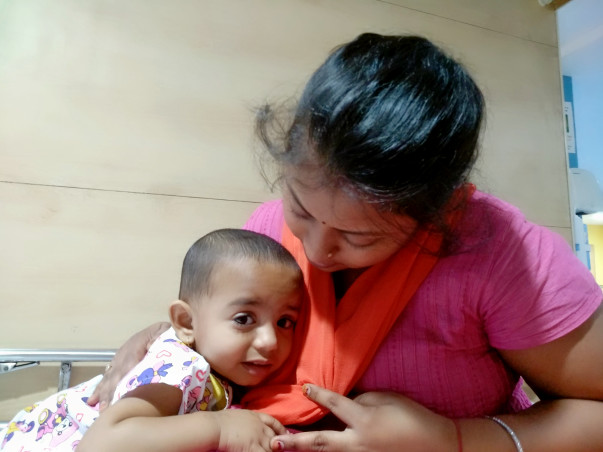1-year-old Ojasvi could lose her vision due to eye cancer