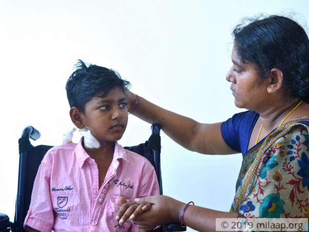 This 12-year-old cannot walk on his own due to blood cancer
