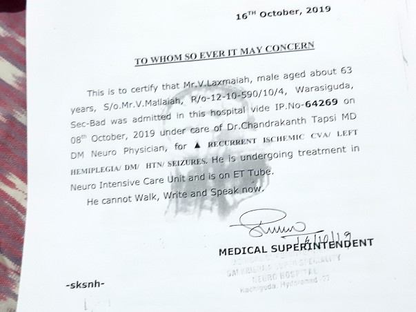 Help My Father To Get Treated