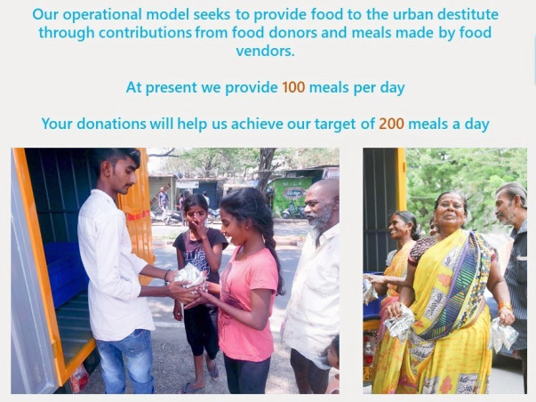 Help Us In Feeding The Urban Destitute