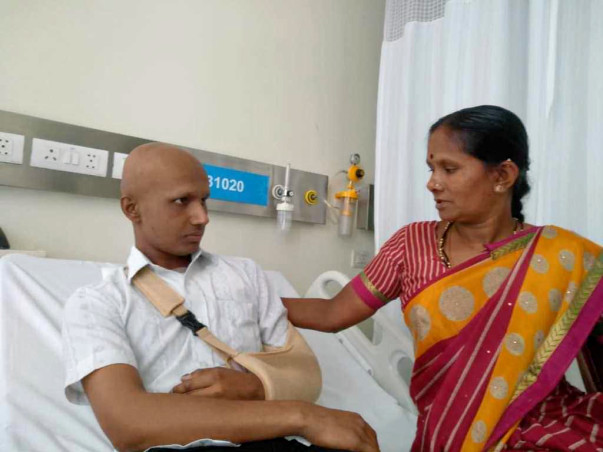 21-year-old Paramesh is struggling to fight bone cancer