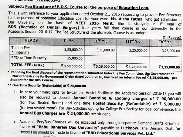 Help Aisha Complete Her Dentistry Course.