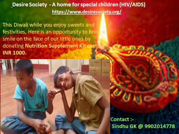 Lighten up your Diwali by helping our children fight HIV