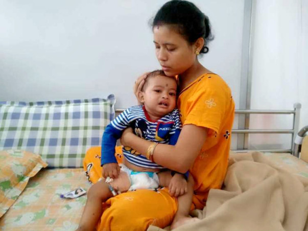 1-year-old Adhiraj is suffering in pain due to a severe immune disease