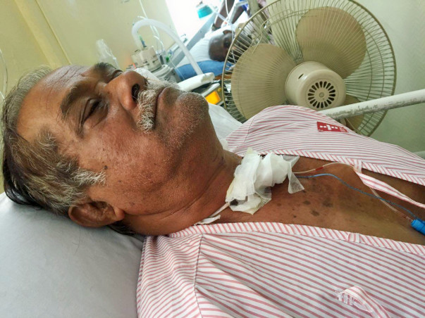 Narendra Nath Has Cancer In His Voice Box And Cannot Breathe