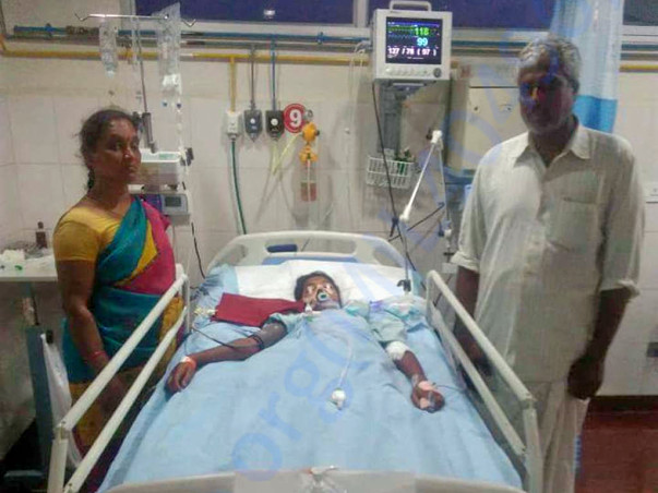 Help this 16-year-old whose intestines were crushed in an accident