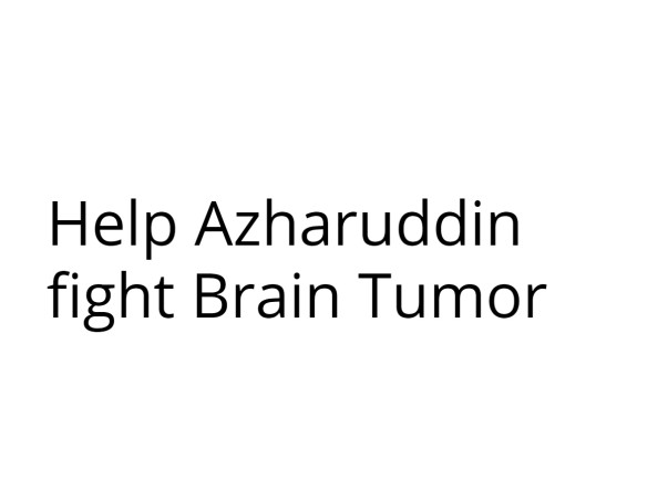 Help Azharuddin fight Brain Tumor
