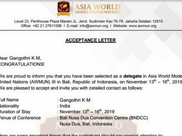 Help Me Represent Women In Asia MUN 19
