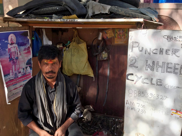 Help Nagababu reclaim his equipment to run his cycle shop better.