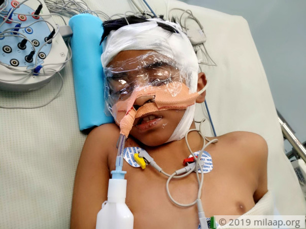 8-year-old Nihit is in a critical condition in the ICU and needs help