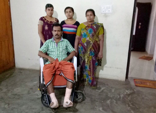 HELP MR PUSHKARAN AND FAMILY