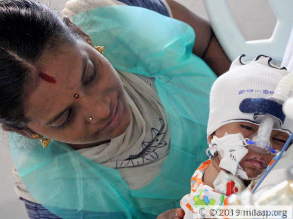 Support 3-months old Arun to fight cardiac problem