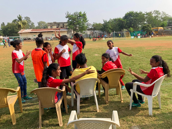Help Kids From Khusbow Vidya Niketan Play Football