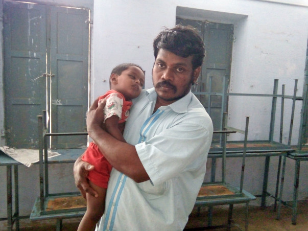Two-year-old Muruganath urgently needs to undergo heart surgery