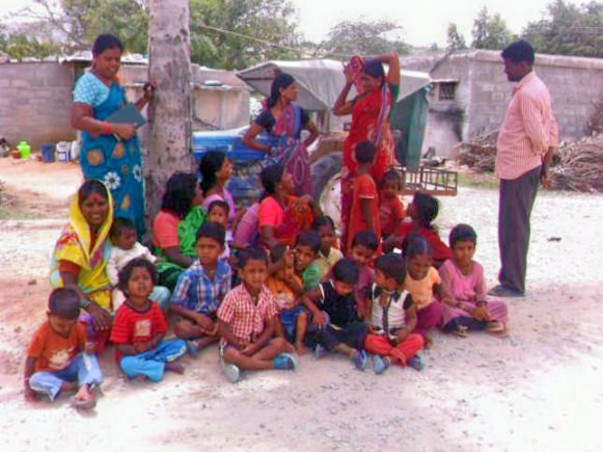 Peace Ride: Education for quarry workers’ children, Chikballapur